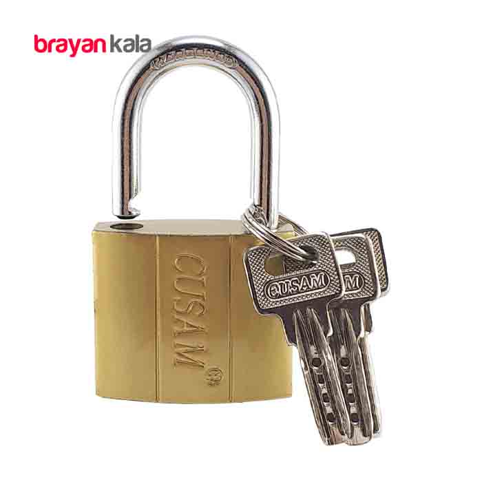 عکس اصلی قفل آویز cusam سایز 38 میلی متر